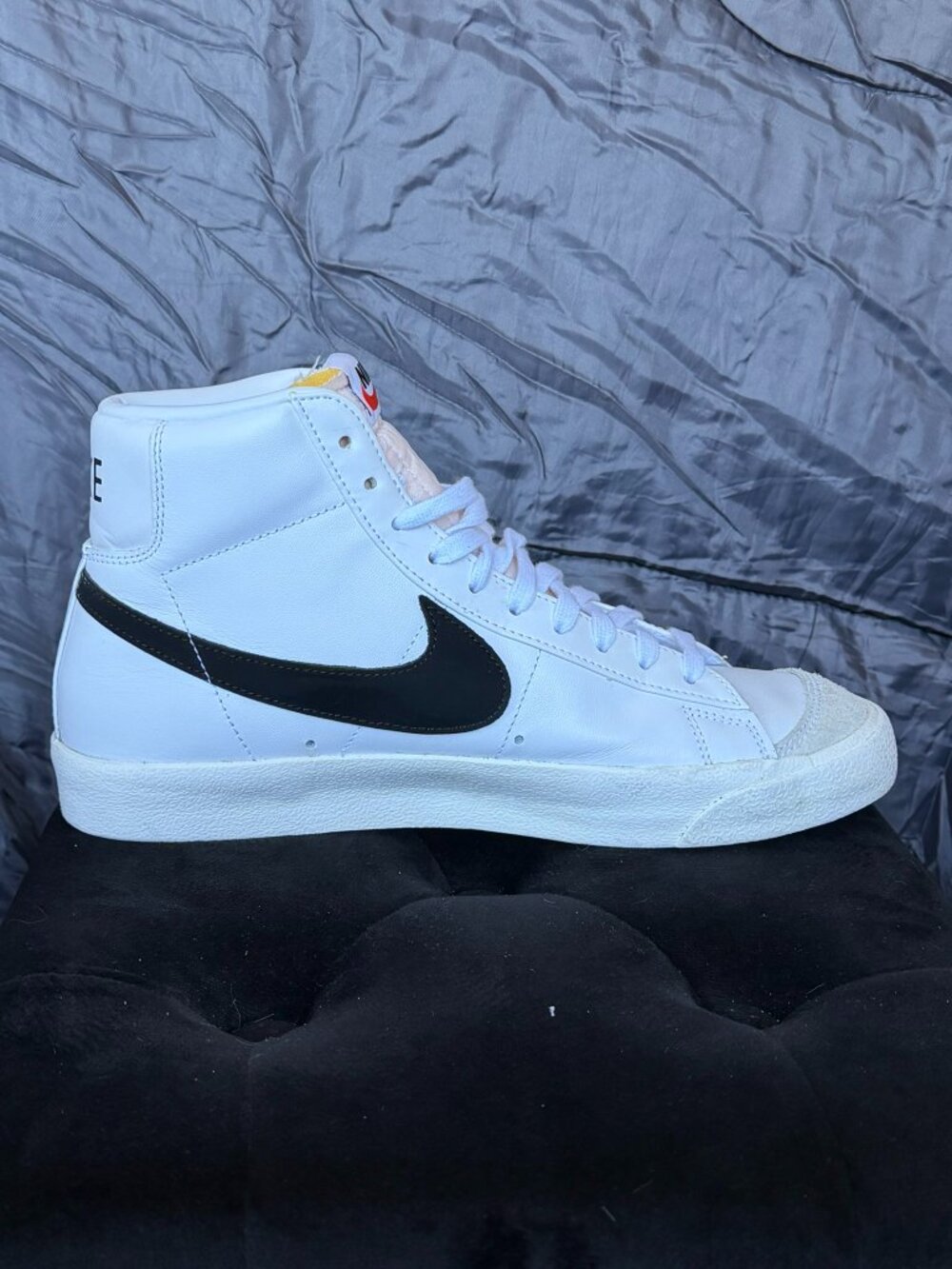 Nike White & Black High-Top Sneakers - Picture 8 of 12